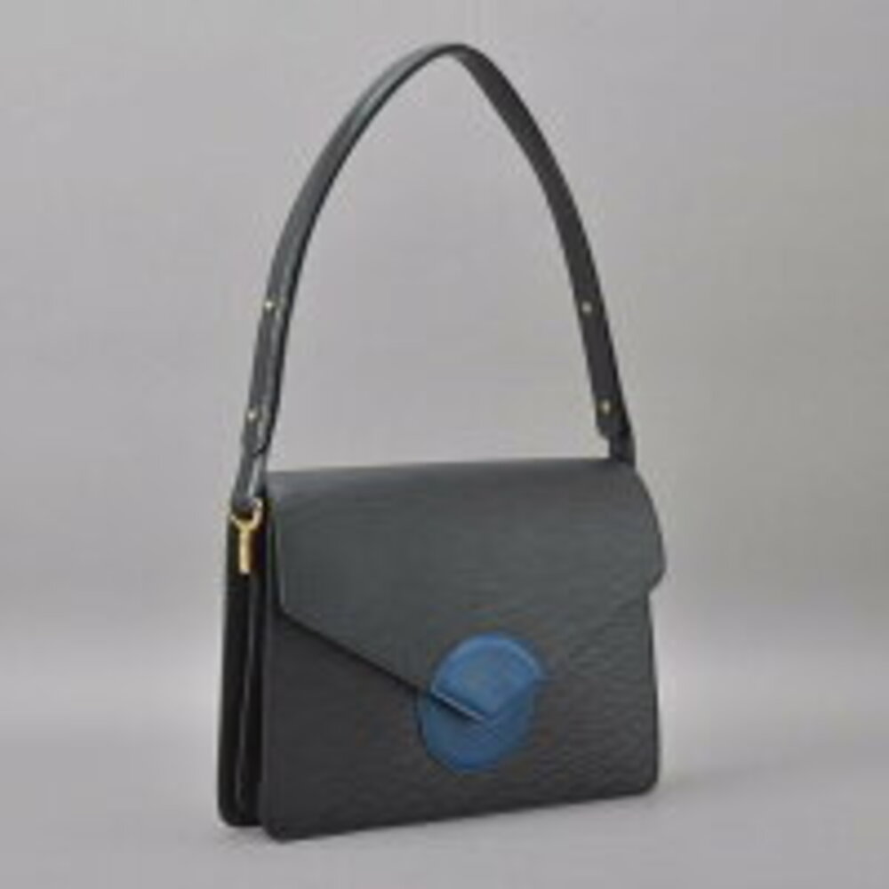 Louis Vuitton black Epi bag shoulder blue leather Hoche - Picture 3 of 6